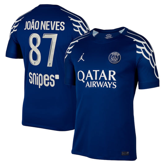 Paris Saint-Germain Fourth Maillot 2024/25 Manches Courtes - João Neves - Homme